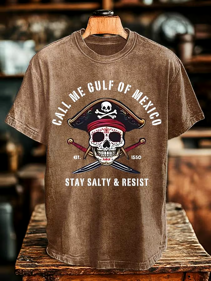 ?Buy 3 get 12% off丨Men's Gulf Of Mexico Print T-shirt