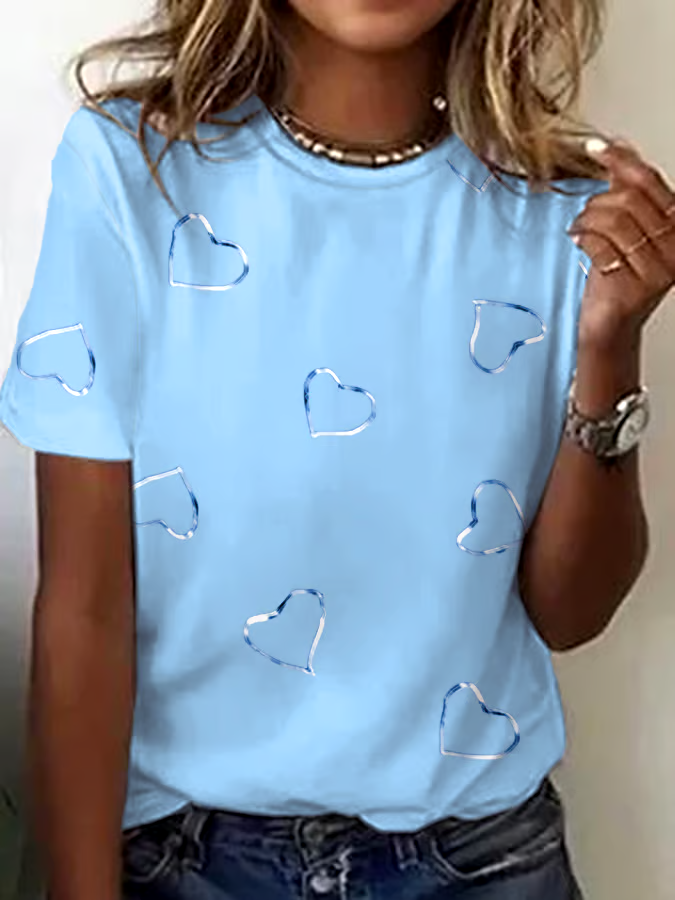 ?Buy 3 get 12% off丨Women's Breast Cancer Awareness Print Casual T-Shirt