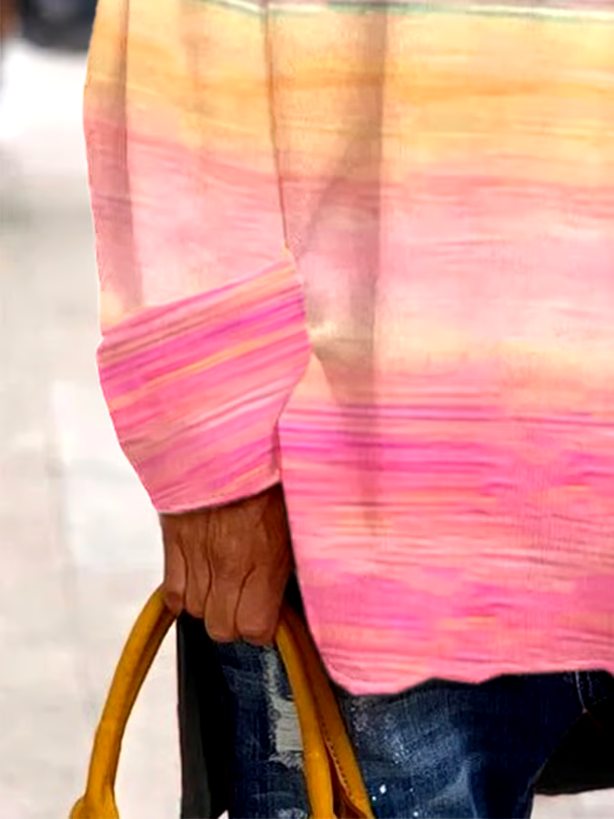 ?Buy 3 get 12% off丨Women's Breast Cancer Awareness Print Long Sleeve T-Shirt