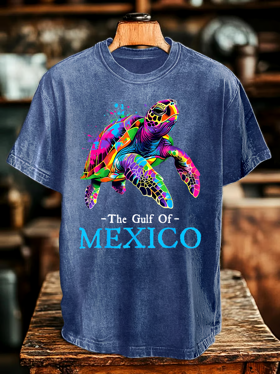 ?Buy 3 get 12% off丨Men's Gulf Of Mexico Print T-shirt