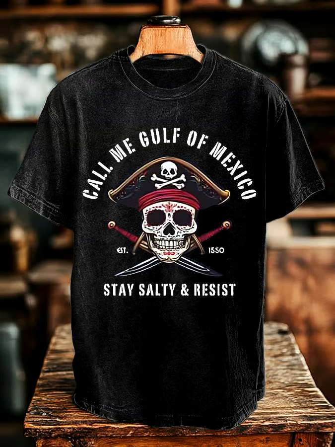 ?Buy 3 get 12% off丨Men's Gulf Of Mexico Print T-shirt