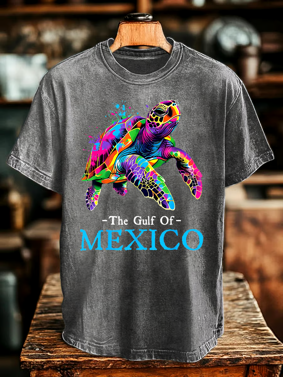?Buy 3 get 12% off丨Men's Gulf Of Mexico Print T-shirt