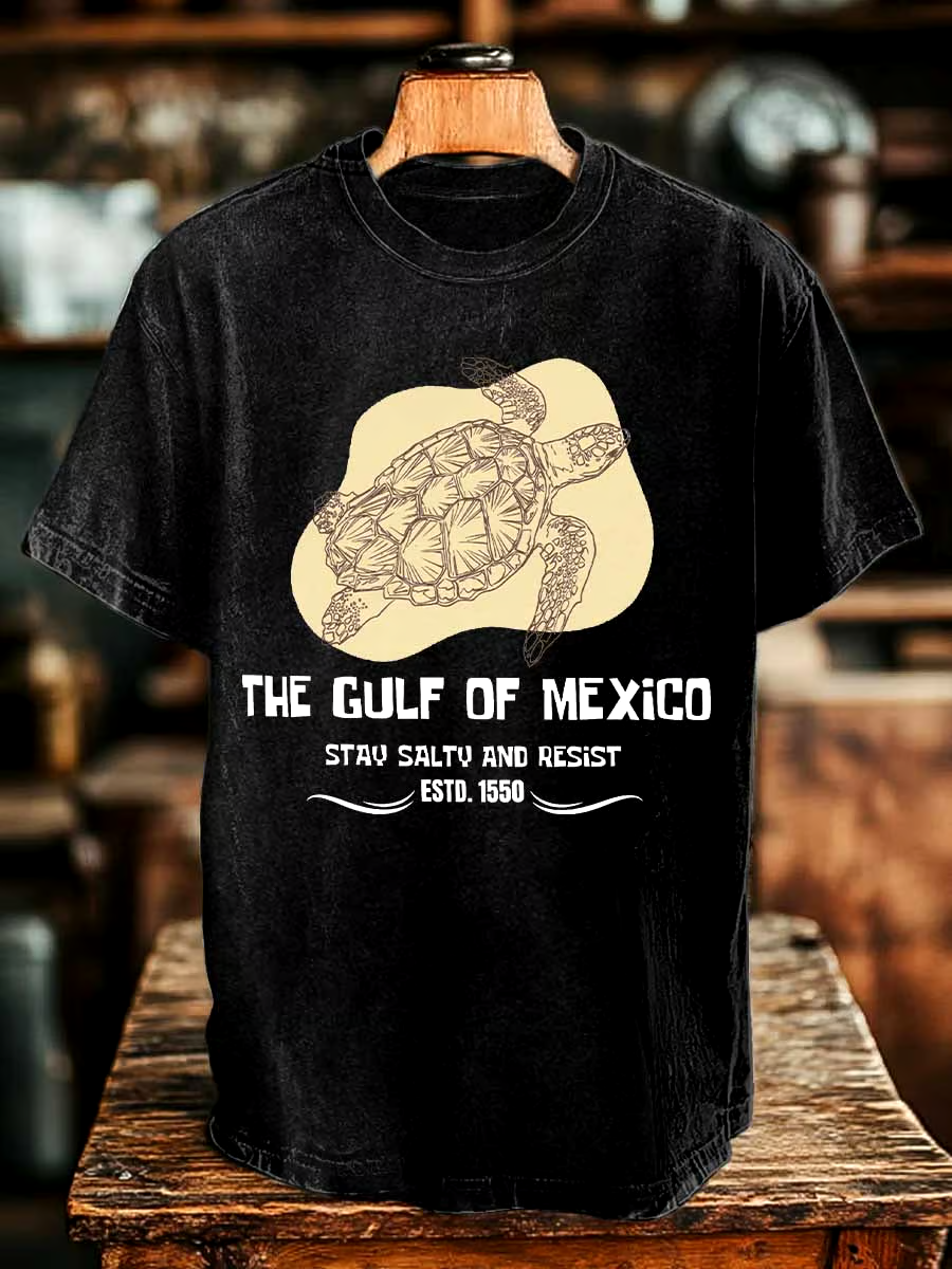 ?Buy 3 get 12% off丨Men's Gulf Of Mexico Print T-shirt