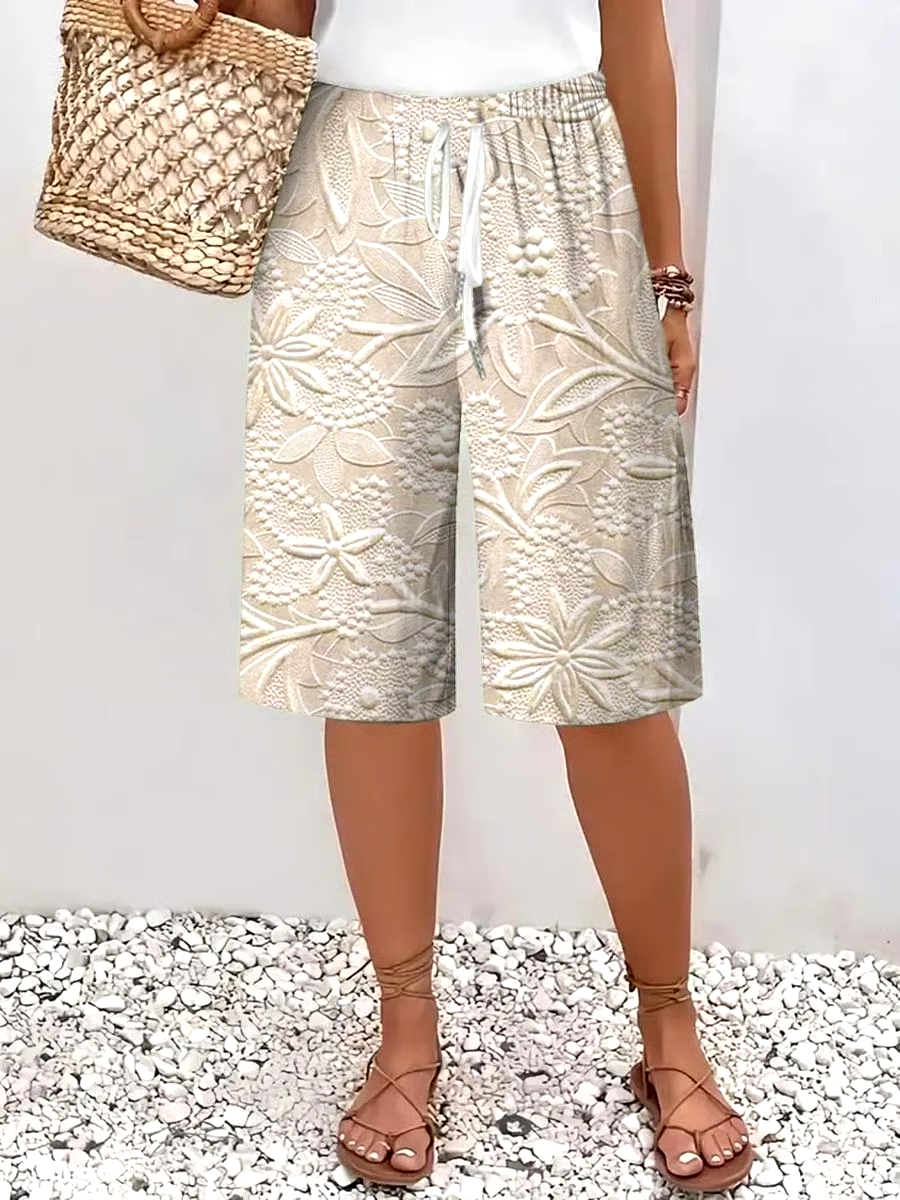 ?Buy 3 get 12% off丨Women's Casual Retro Floral Cotton And Linen Pants