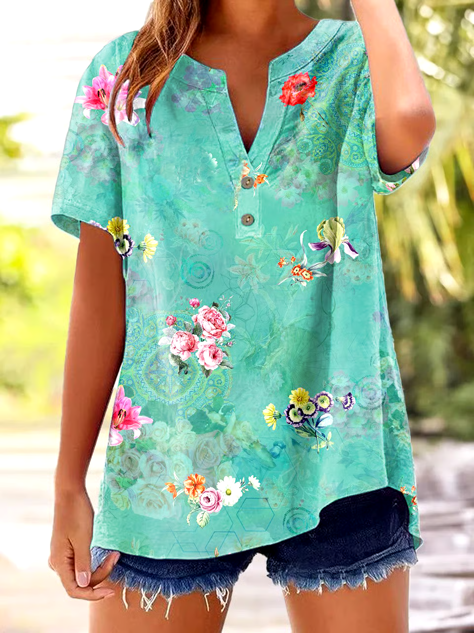?Buy 3 get 12% off丨Women's casual retro floral print shirt