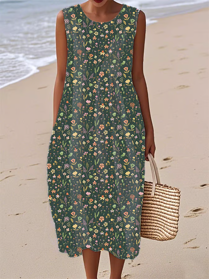 ?Buy 3 get 12% off丨Women's Forest Sleeveless Dress