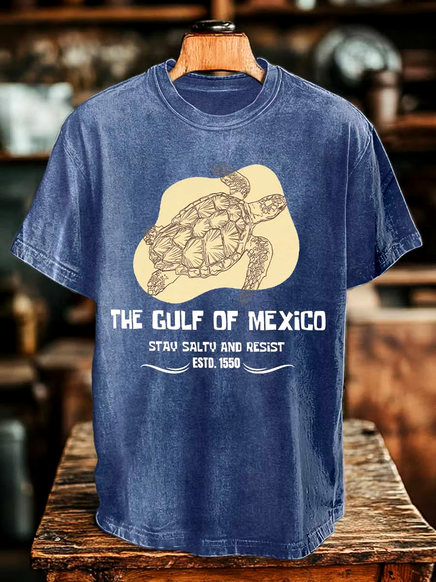 ?Buy 3 get 12% off丨Men's Gulf Of Mexico Print T-shirt