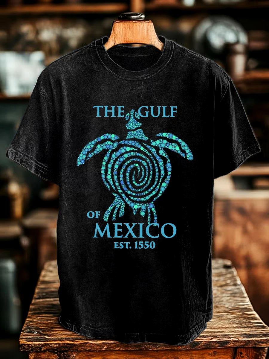 ⭐⭐⭐⭐⭐丨Men's Gulf Of Mexico Print T-shirt
