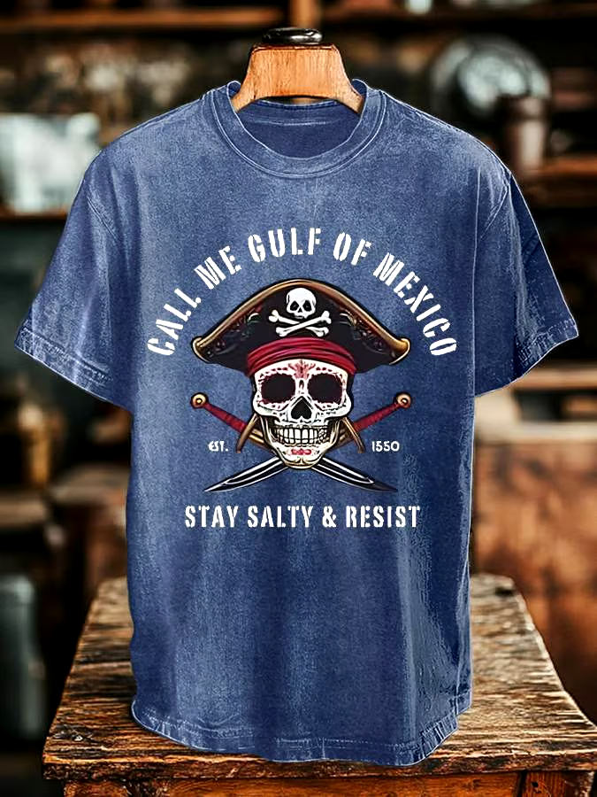 ?Buy 3 get 12% off丨Men's Gulf Of Mexico Print T-shirt
