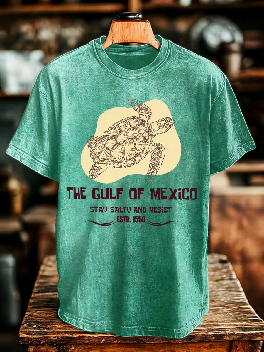 ?Buy 3 get 12% off丨Men's Gulf Of Mexico Print T-shirt