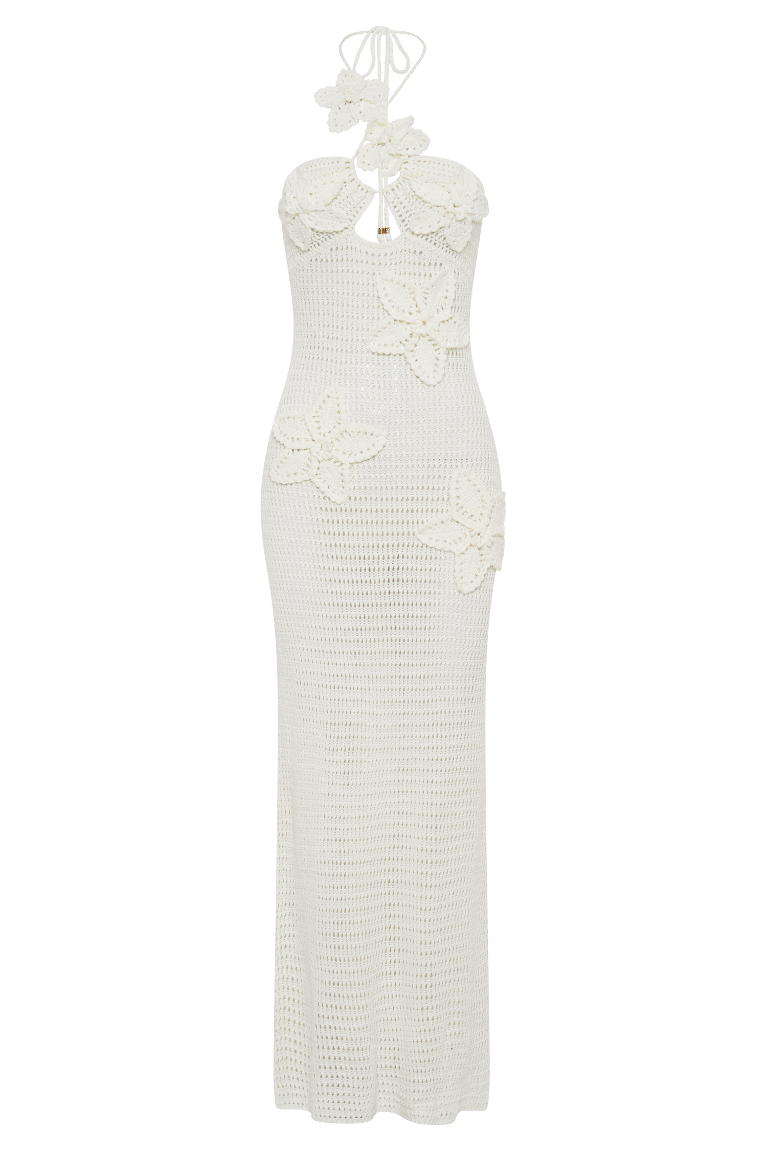 Beverly Floral Applique Crochet Maxi Dress