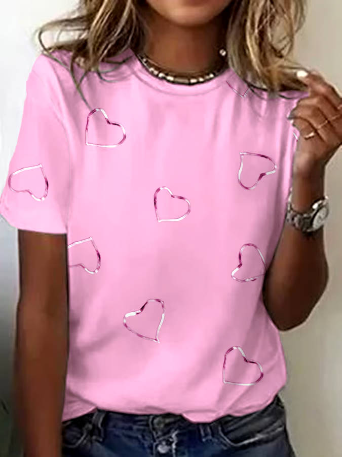 ?Buy 3 get 12% off丨Women's Breast Cancer Awareness Print Casual T-Shirt