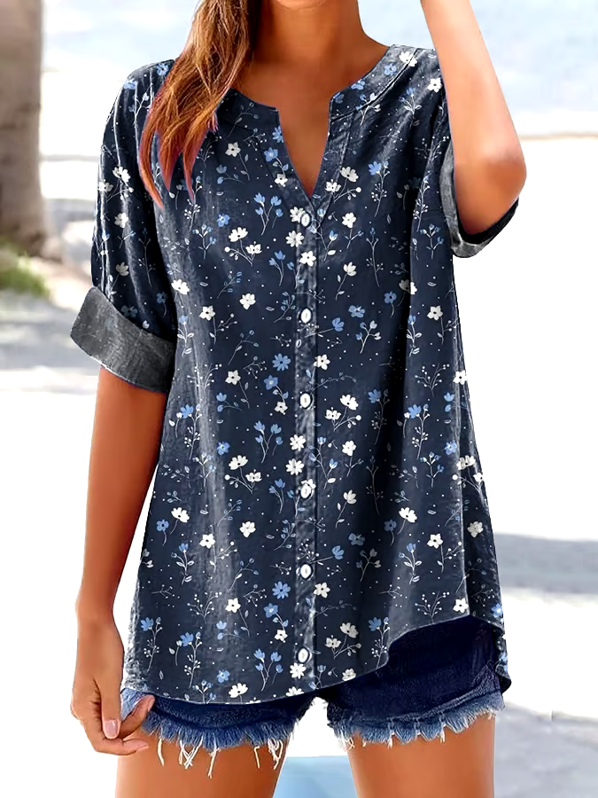 ?Buy 3 get 12% off丨Women's Casual Retro Floral Print Shirt