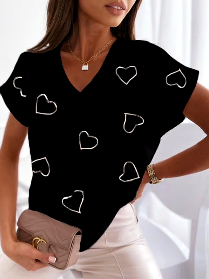 ?Buy 3 get 12% off丨Women's Breast Cancer Print Short Sleeve T-Shirt