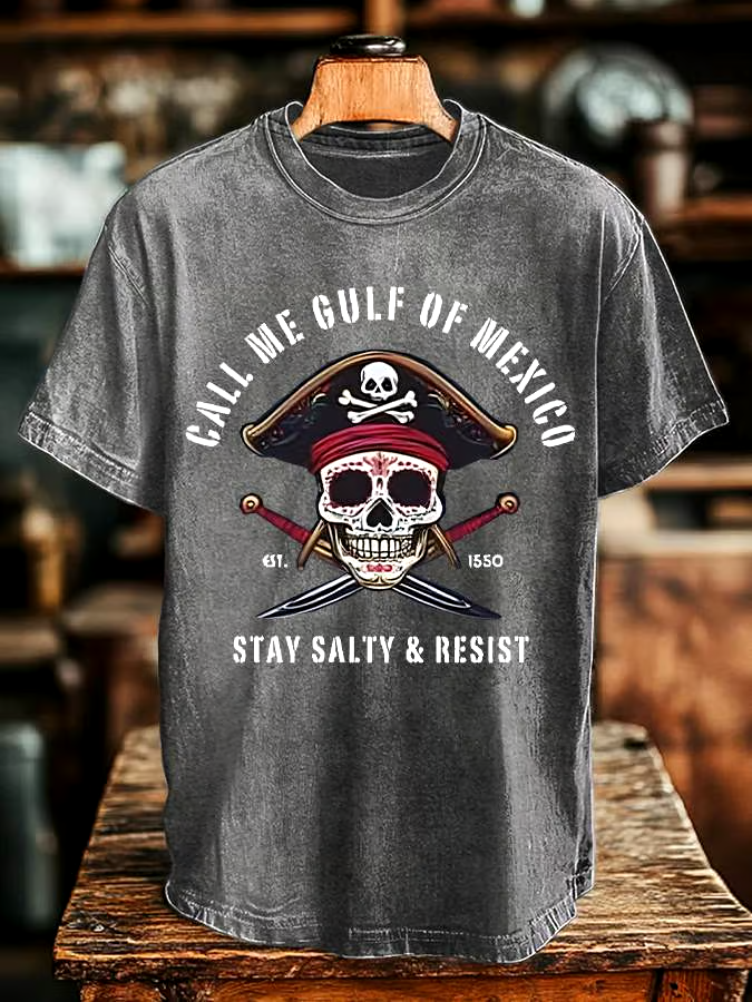 ?Buy 3 get 12% off丨Men's Gulf Of Mexico Print T-shirt