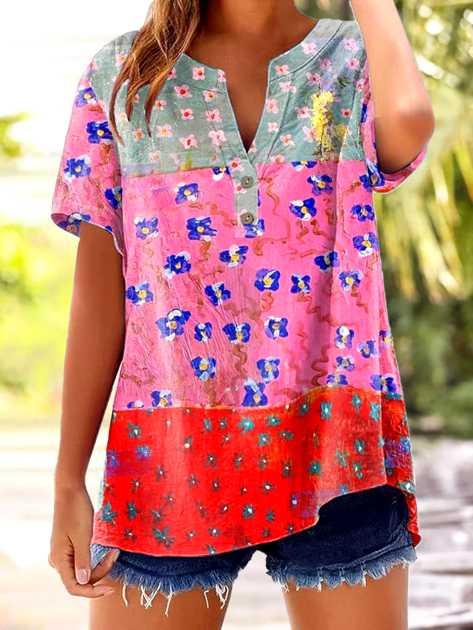 ?Buy 3 get 12% off丨Women's casual retro floral print shirt